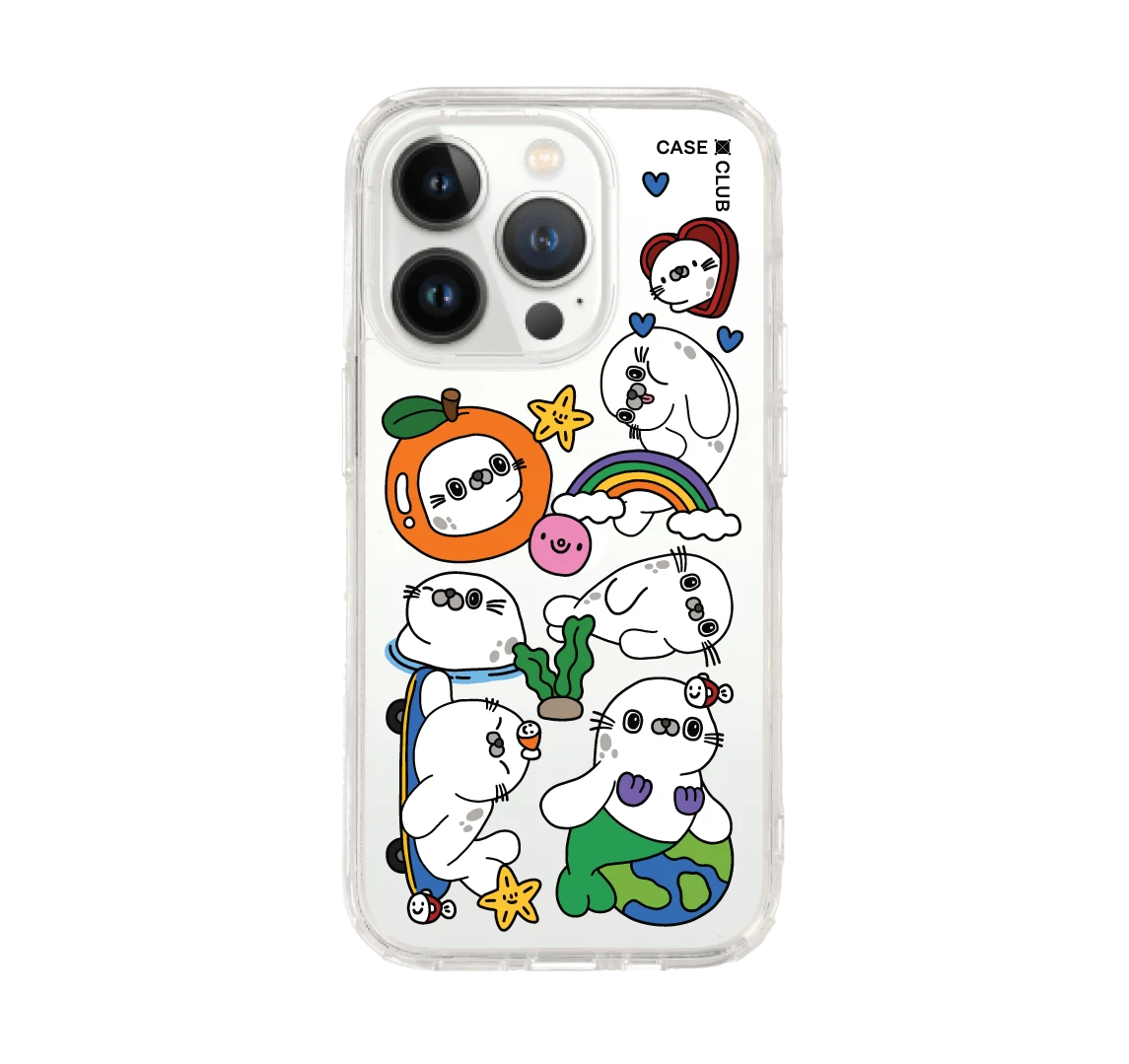 เคสใส iphone 14 pro แมวน้ำแสนซนเวิลด์ทัวร์